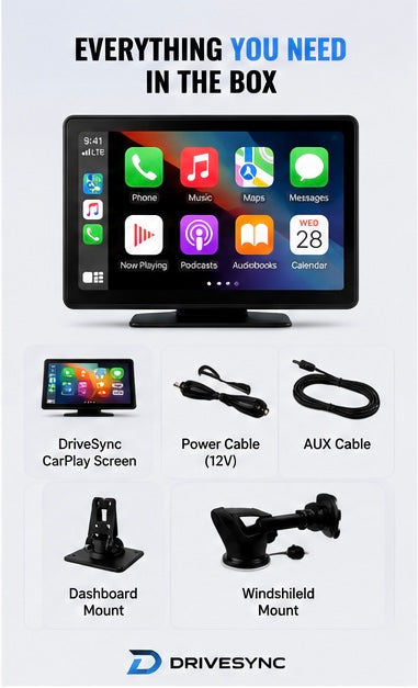 DriveSync Pro 10” Wireless CarPlay & Android Auto Display Screen